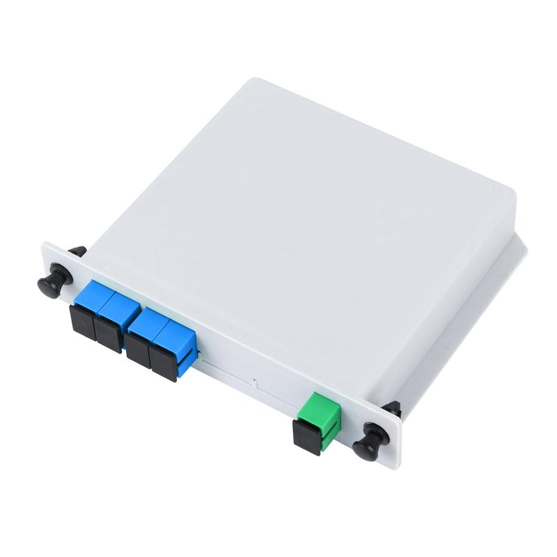 Duogalia SC/UPC PLC Fiber Optic Splitter 1x4 Cassette Card Inserting, Optic Fiber Splitter for Home Wiring, LAN, Network Rooms, Fiber Distribution Box - Image 1